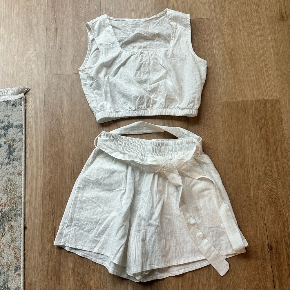Crop Top and Shorts Set